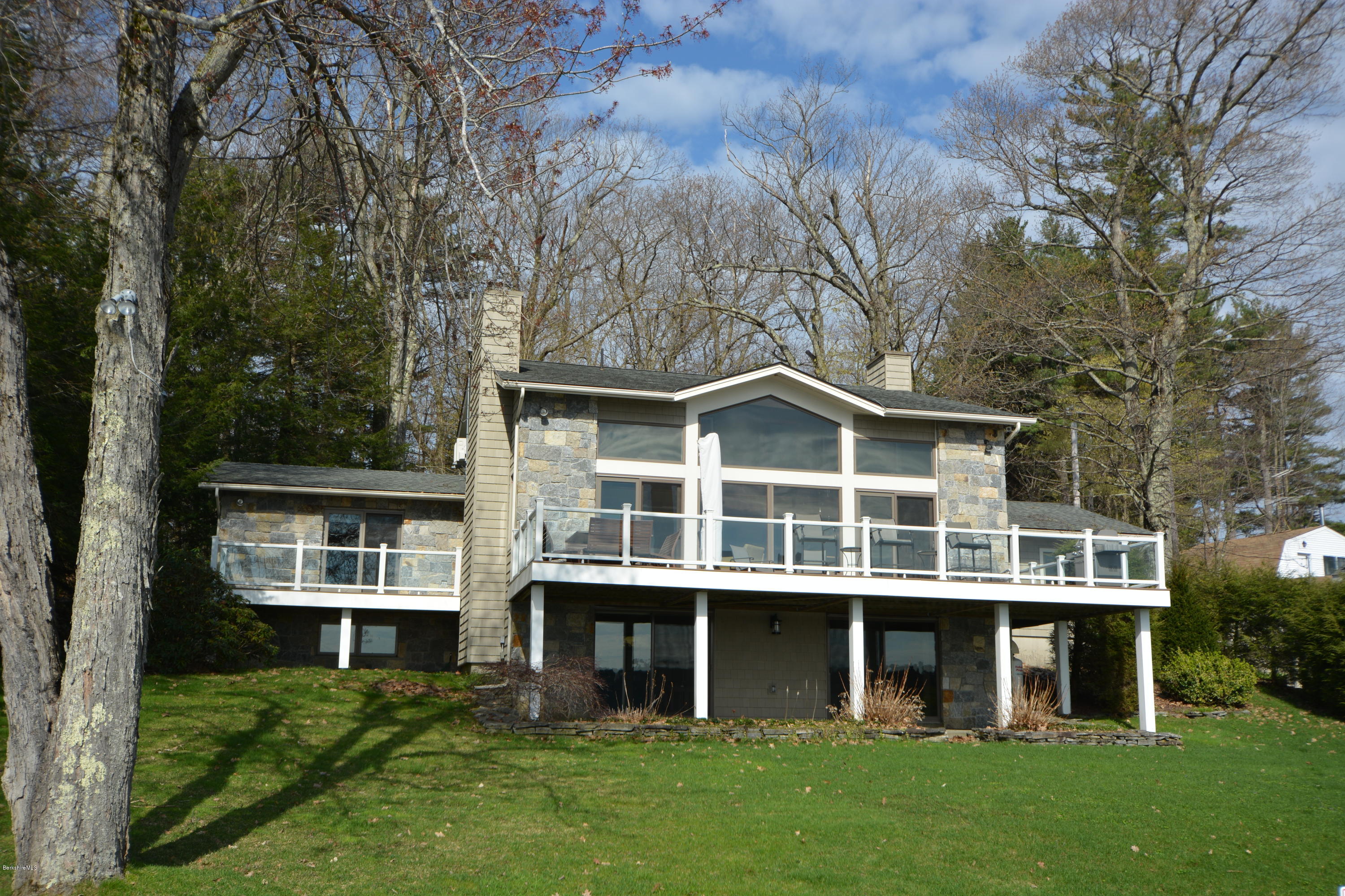 408 Pine Road Otis, MA 01029 - Photo 3 of 35 front view of a house with a yard