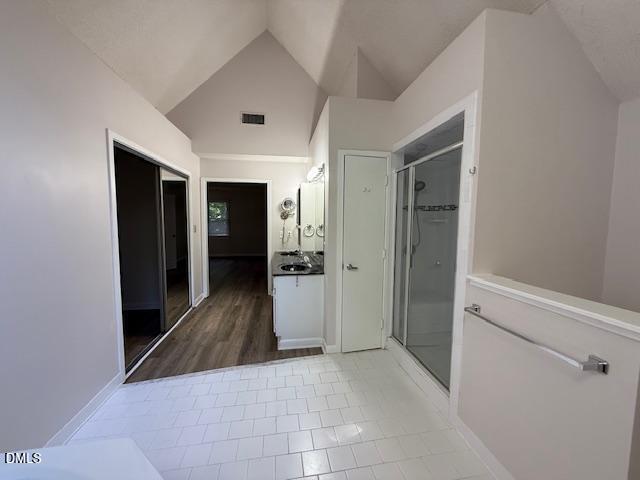 314 King George Loop Cary, NC 27511 - Photo 17 of 23 a view of a hallway with wooden shelves