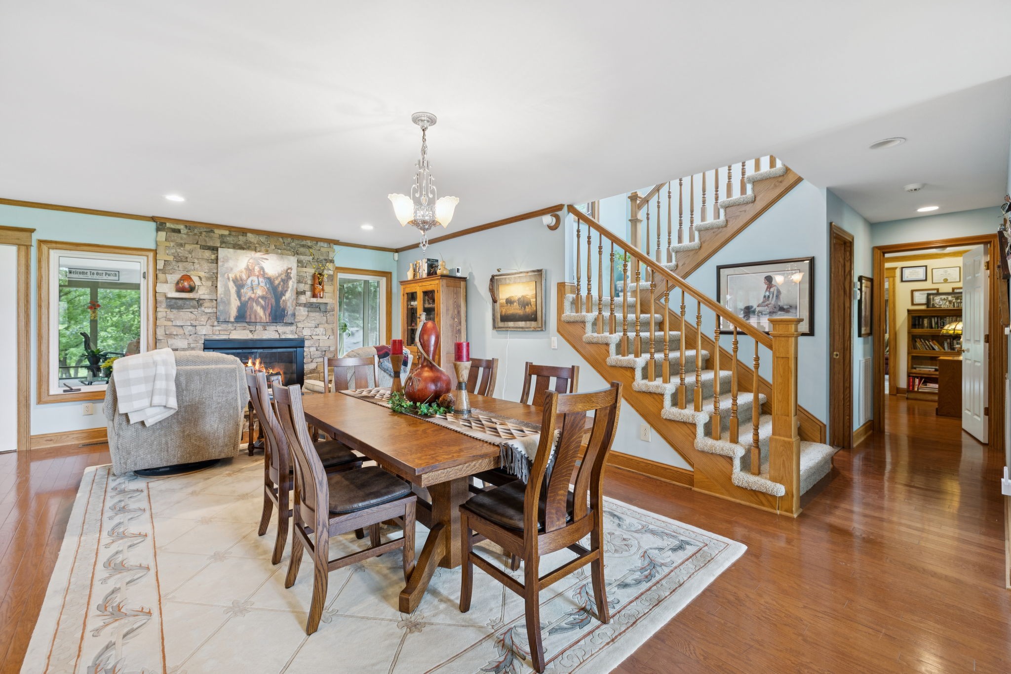 3225 Pinson School Road Greenbrier, TN 37073 - Photo 18 of 96 a view of a dining room with furniture window and wooden floor