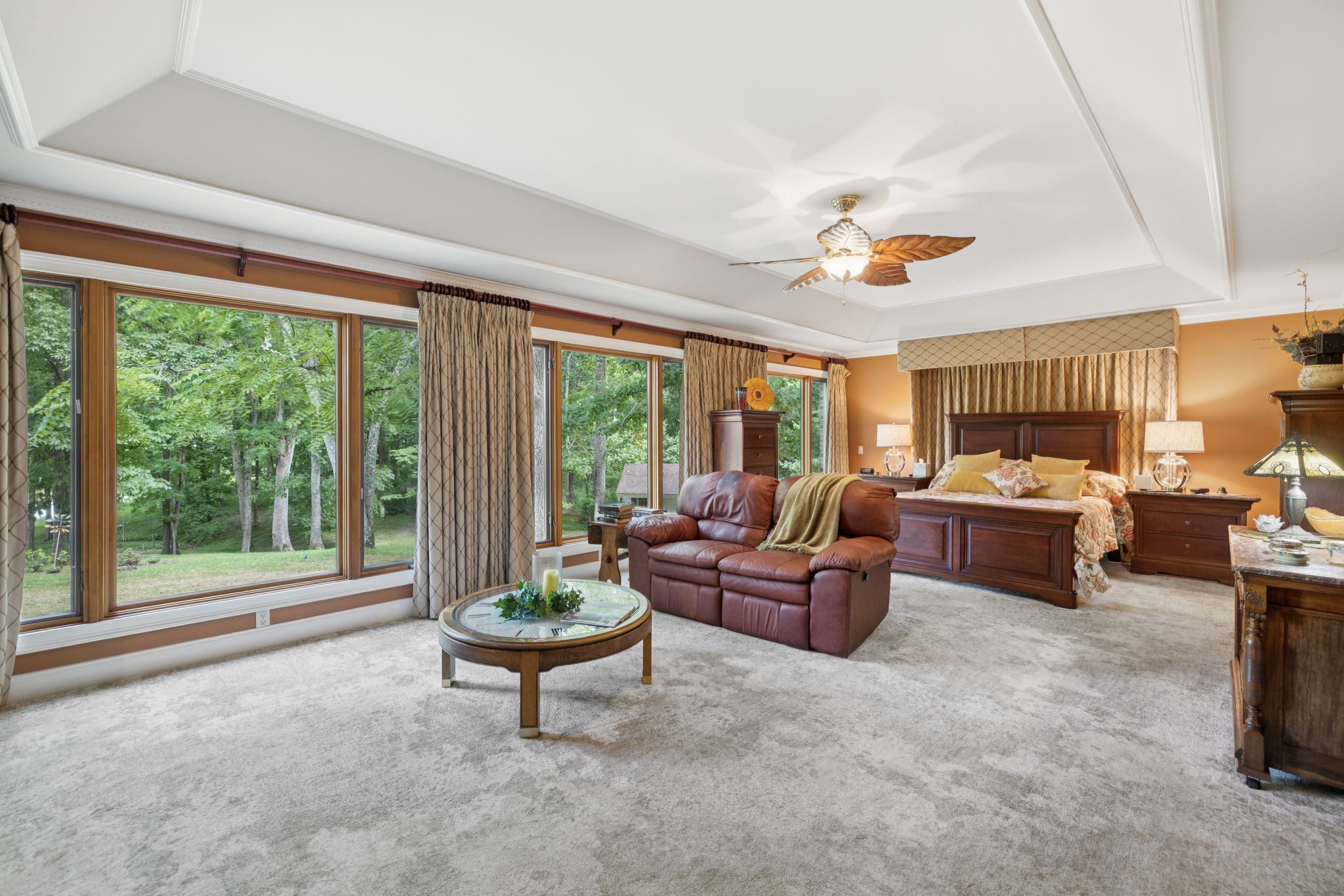 3225 Pinson School Road Greenbrier, TN 37073 - Photo 30 of 96 a living room with furniture and a floor to ceiling window