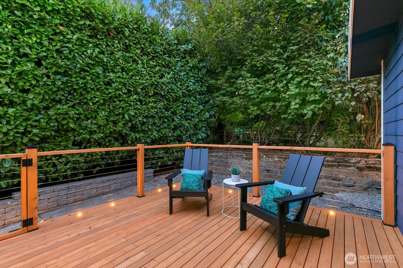 3701 Southwest Southern Street Seattle, WA 98126 - Photo 26 of 33 a view of balcony with furniture and wooden floor