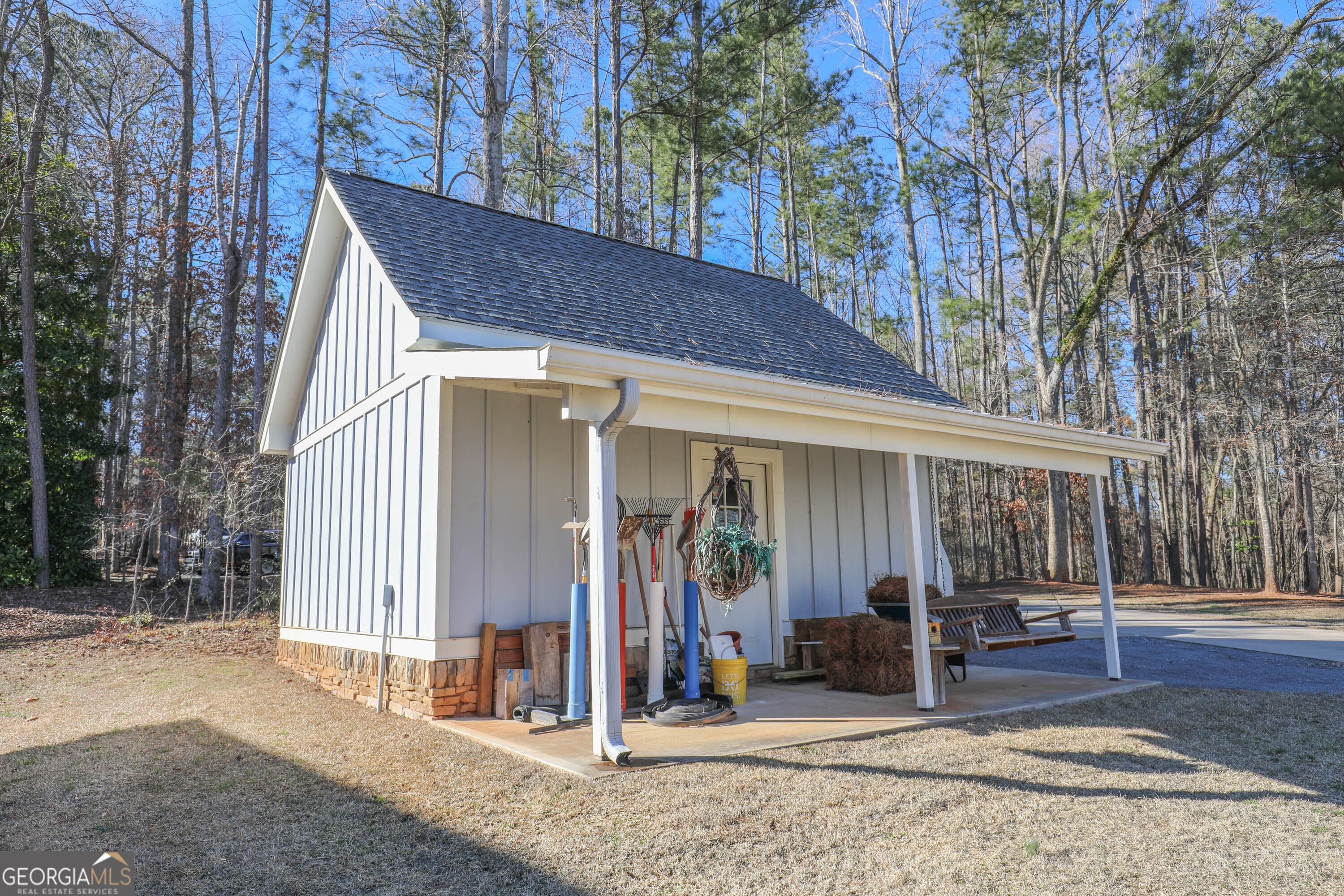 124 Myrick Road Northwest Milledgeville, GA 31061 - Photo 37 of 41 a view of a house with a yard and tree s