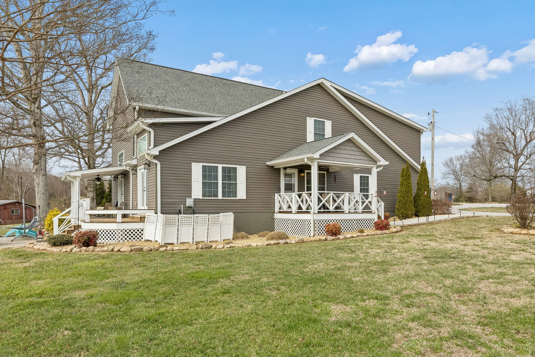 403 Bland Road Estill Springs, TN 37330 - Photo 2 of 53 a front view of house with yard and green space
