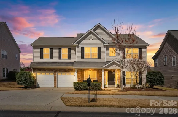 a front view of a house