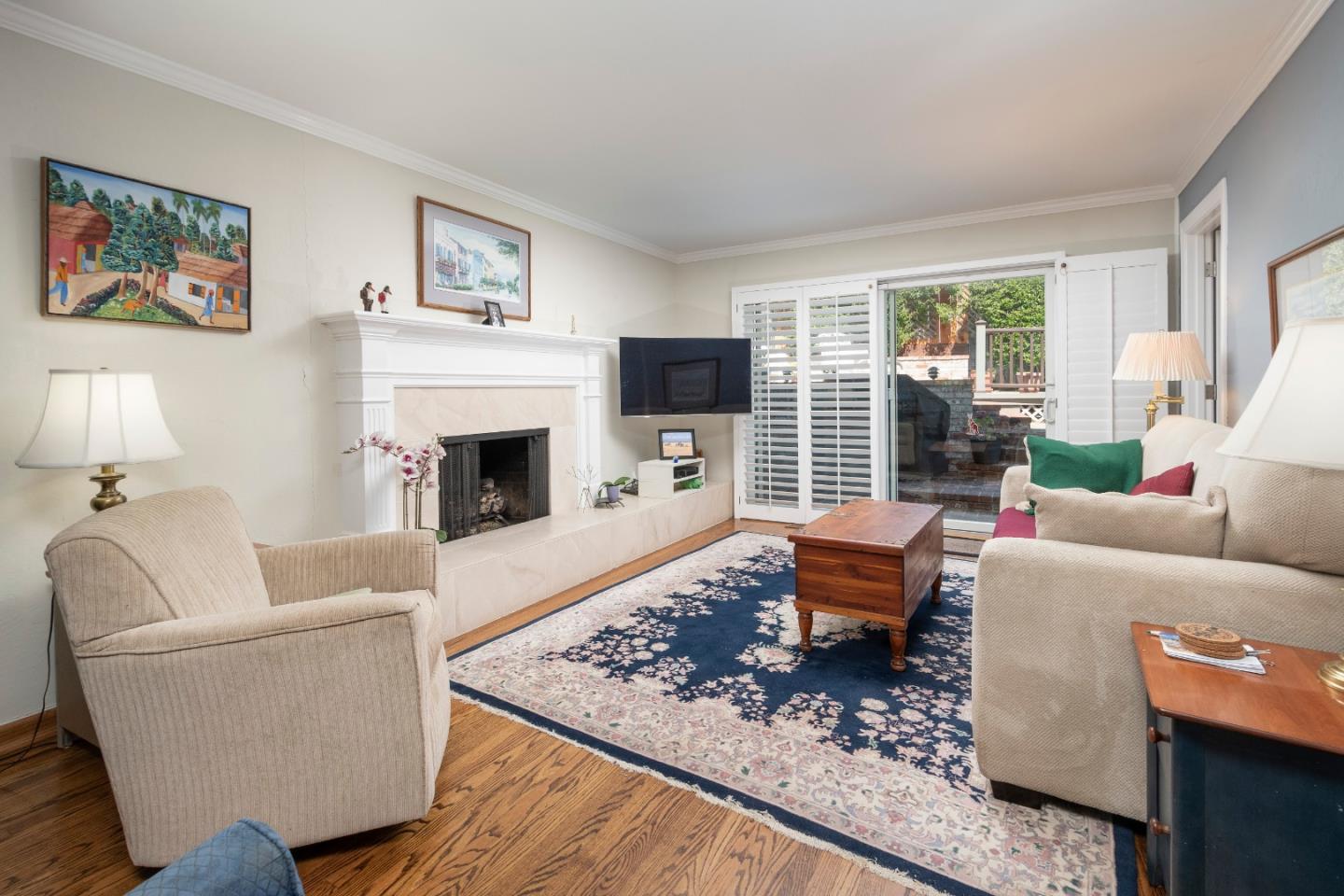 9 La Mancha Place Millbrae, CA 94030 - Photo 7 of 20 a living room with furniture fireplace and window