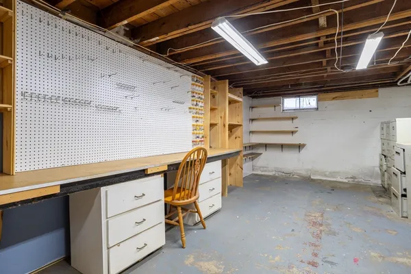 a view of storage and utility room