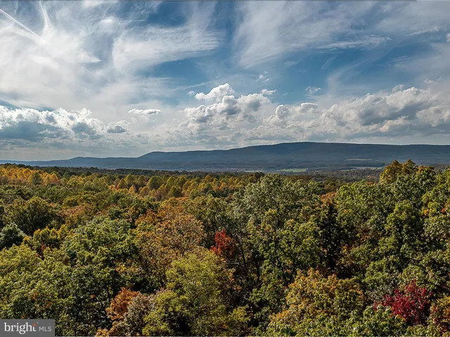 a view of city and mountain