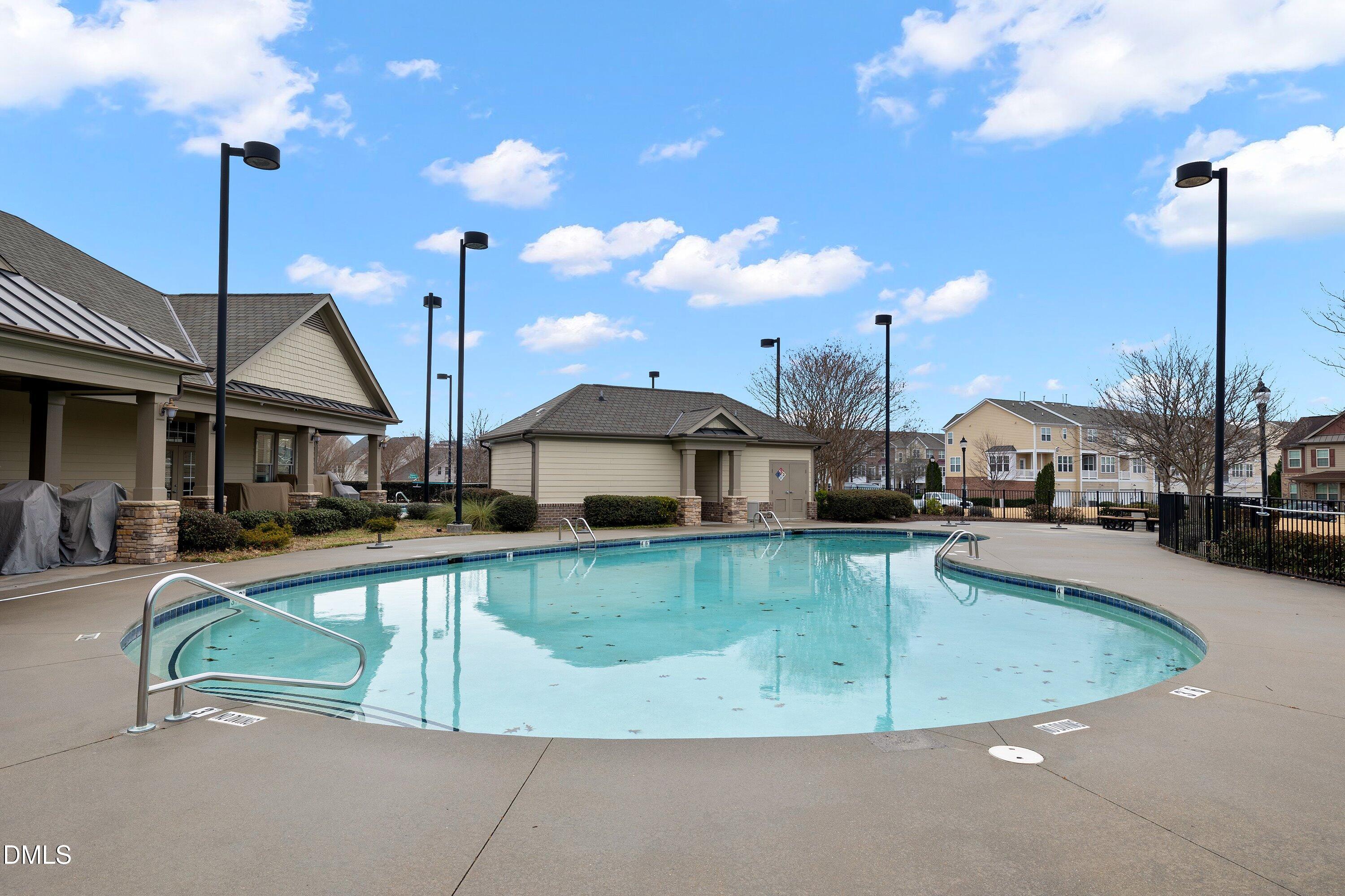 9903 Remedios Walk Raleigh, NC 27617 - Photo 52 of 53 a view of a house with swimming pool