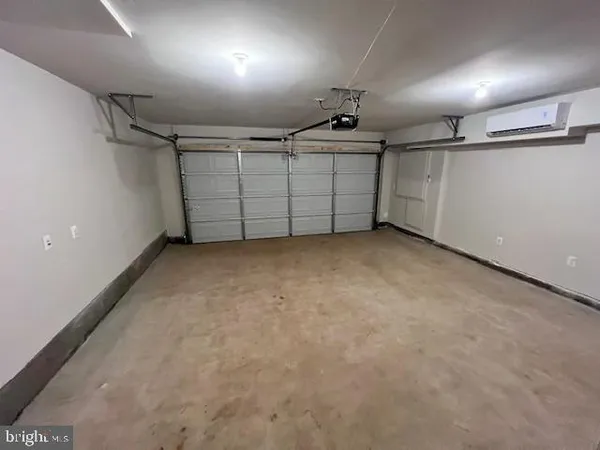 a view of a garage