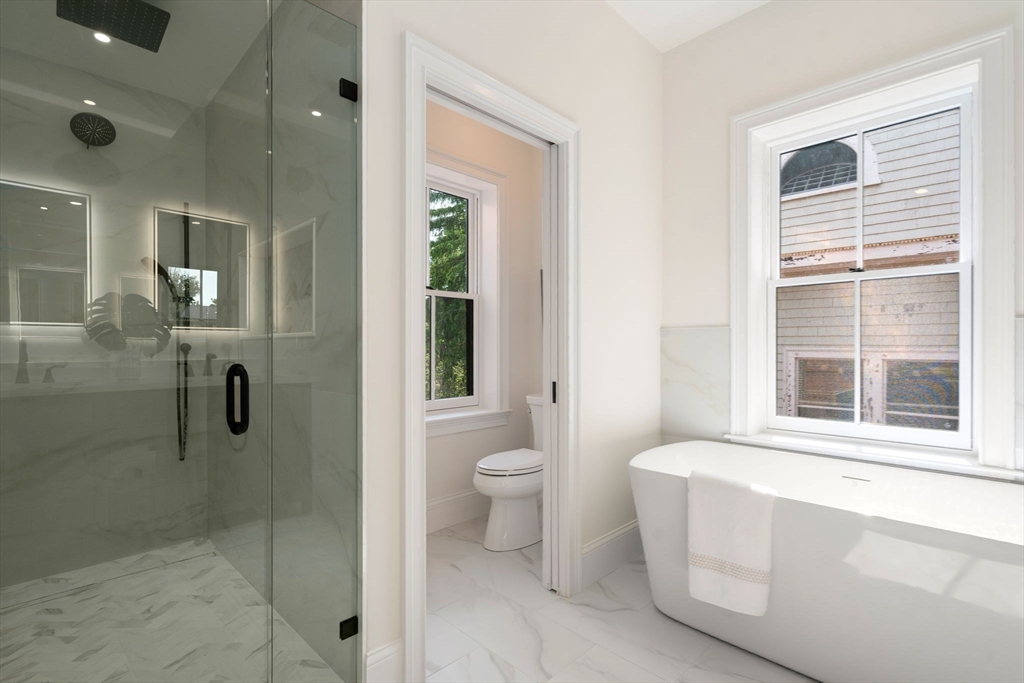 41 Waverly Street Brookline, MA 02445 - Photo 14 of 38 a bathroom with a toilet sink and shower