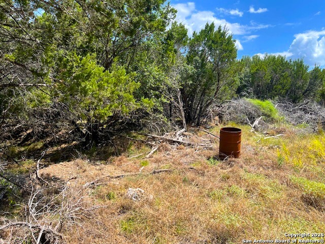 455 Spur Road Lakehills, TX 78063 - Photo 10 of 17 a backyard of a house with yard and outdoor seating