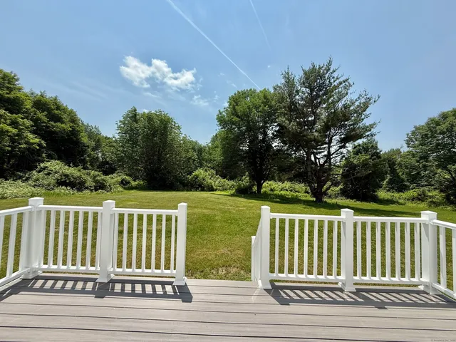a view of a wooden deck and floor