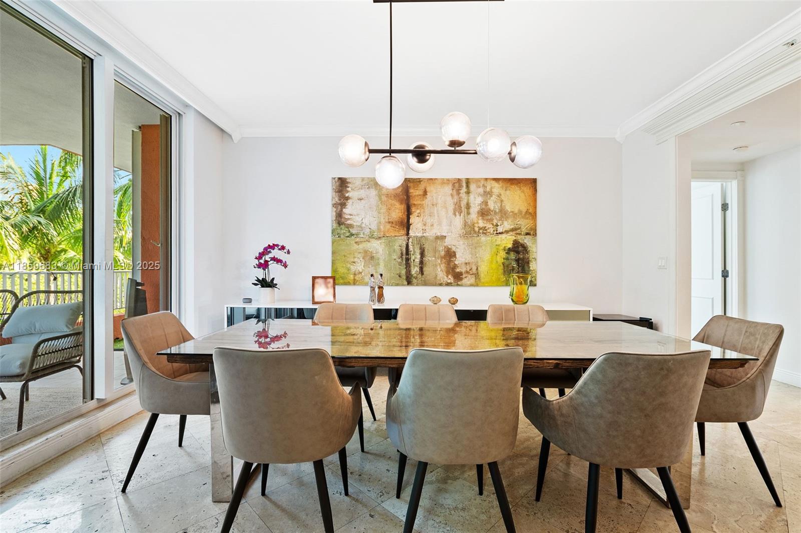 781 Crandon Boulevard, Unit 306 Key Biscayne, FL 33149 - Photo 7 of 32 a view of a dining room with furniture window and outside view