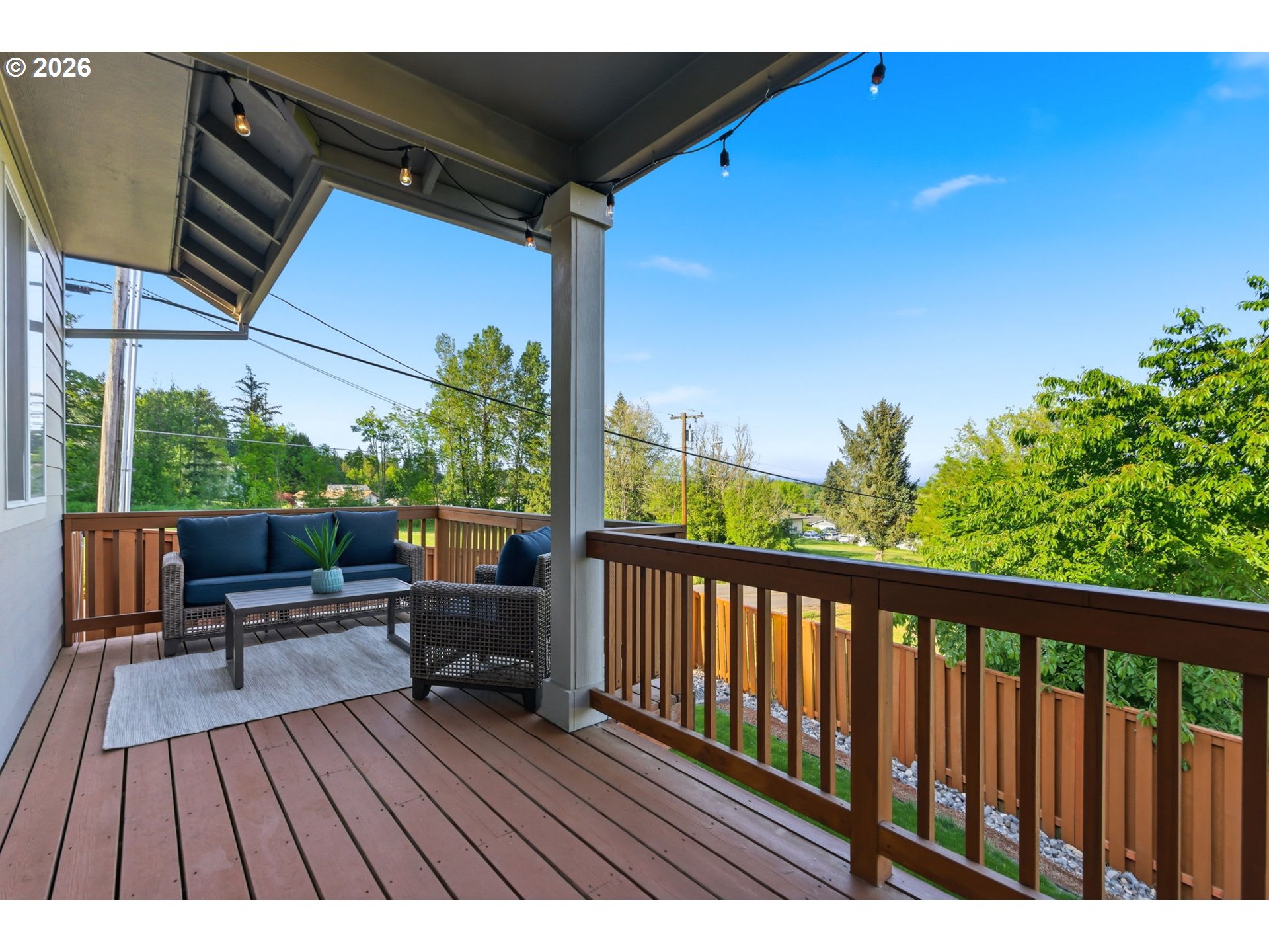33068 Northwest Ej Smith Road Scappoose, OR 97056 - Photo 37 of 43 a view of balcony with furniture
