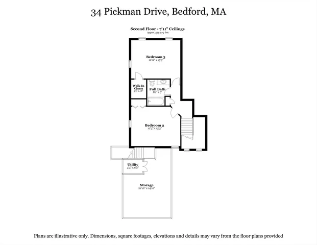 $890,000 | 34 Pickman Drive, Bedford, MA 01730