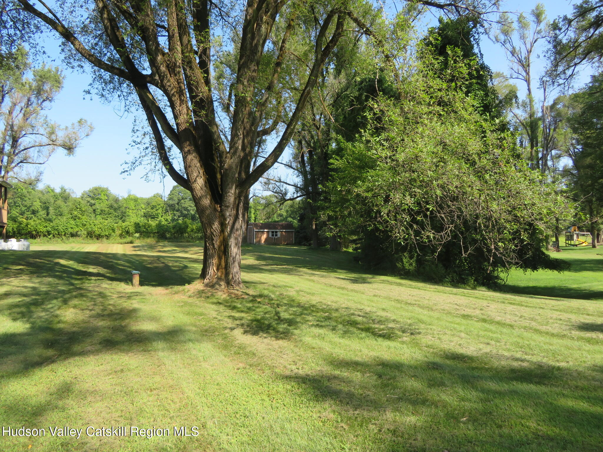 89 Vincent Lane Stone Ridge, NY 12484 - Photo 12 of 45 a backyard of a house with lots of green space