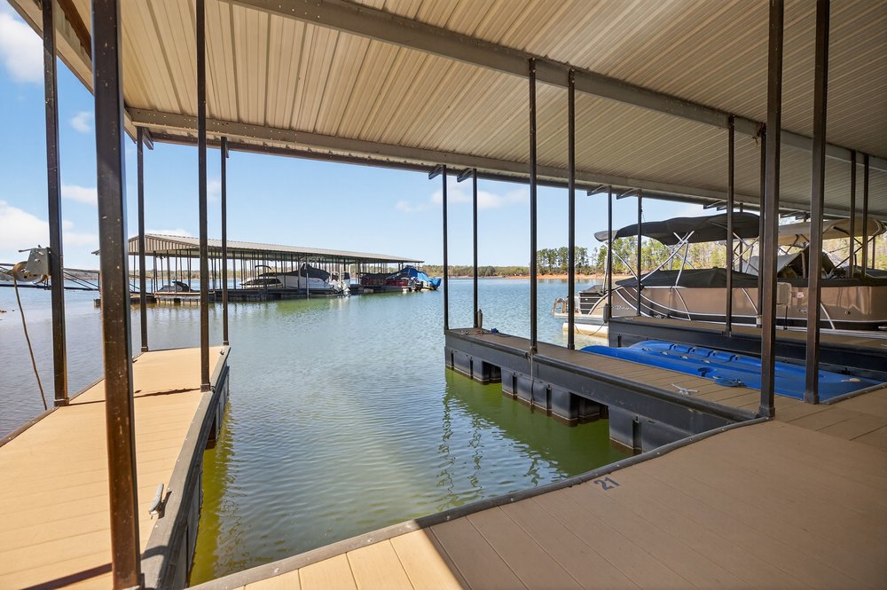 132 Regatta Drive Anderson, SC 29625 - Photo 44 of 50 Your private covered boat slip - boat lifts are allowed and electrical outlets installed.