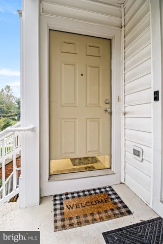 a view of front door of house