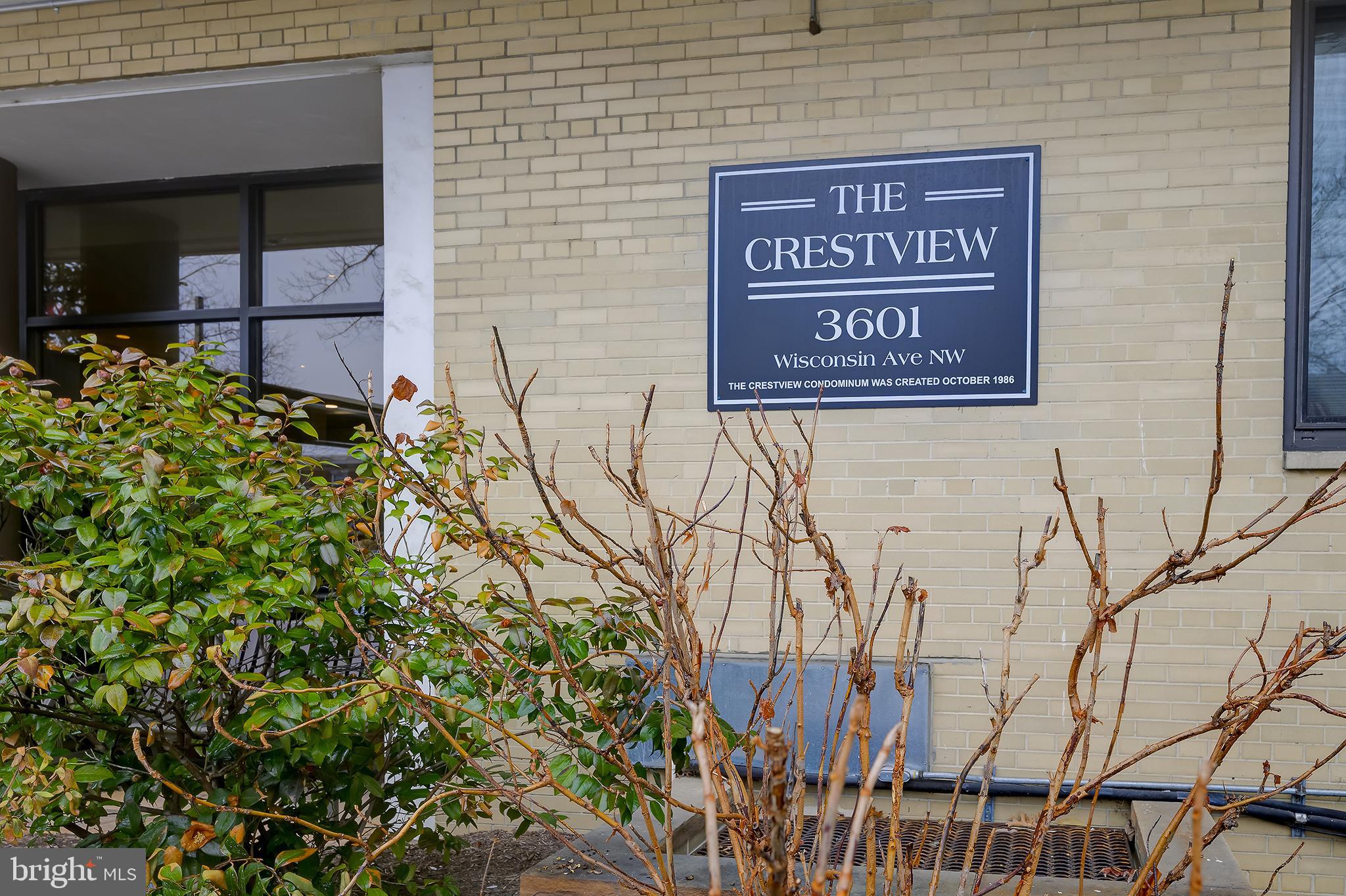 3601 Wisconsin Avenue Northwest, Unit 504 Washington, DC 20016 - Photo 2 of 23 a sign on the wall of a building