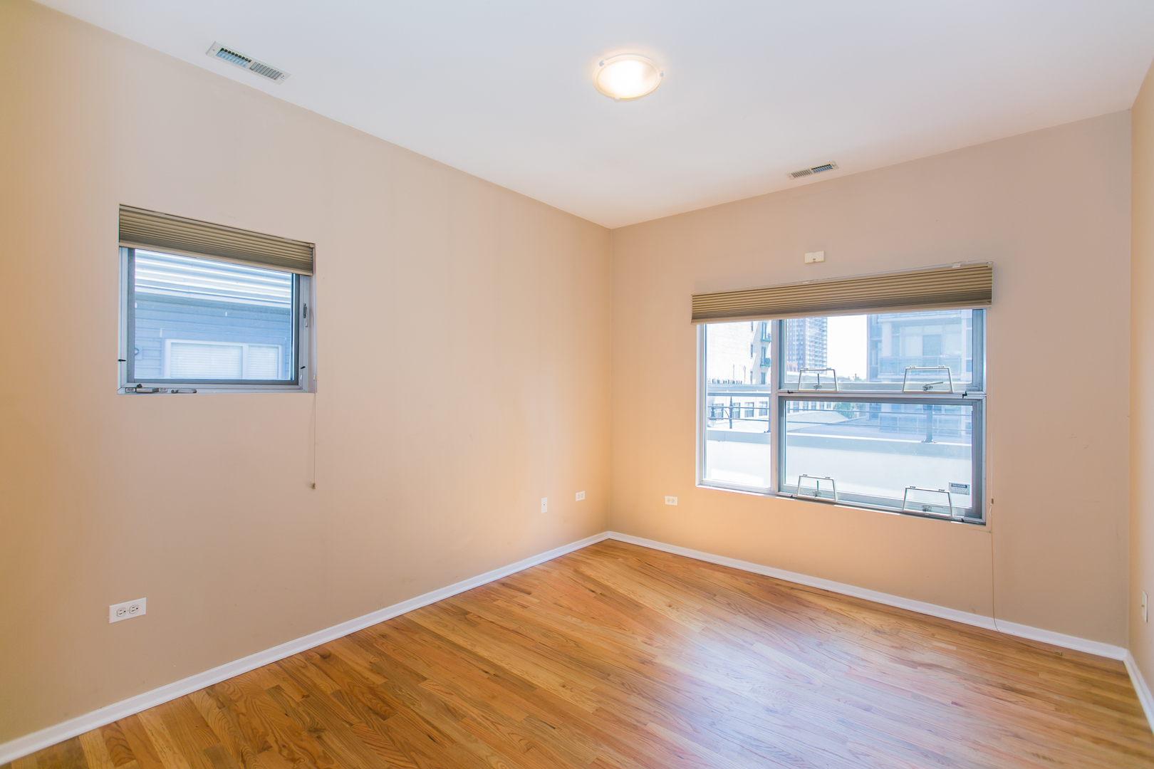 1808 South Michigan Avenue, Unit 38 Chicago, IL 60616 - Photo 14 of 18 an empty room with wooden floor and windows