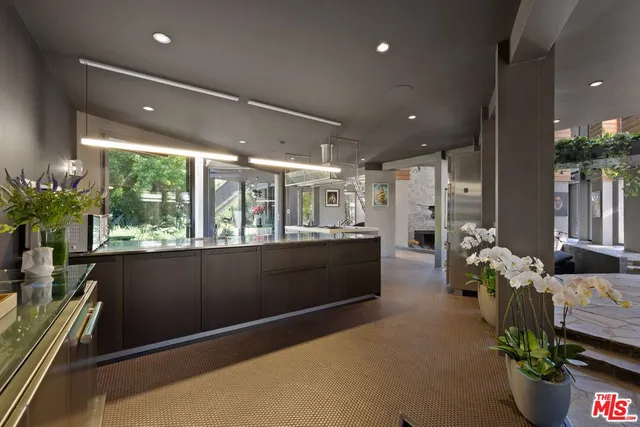 a room with furniture