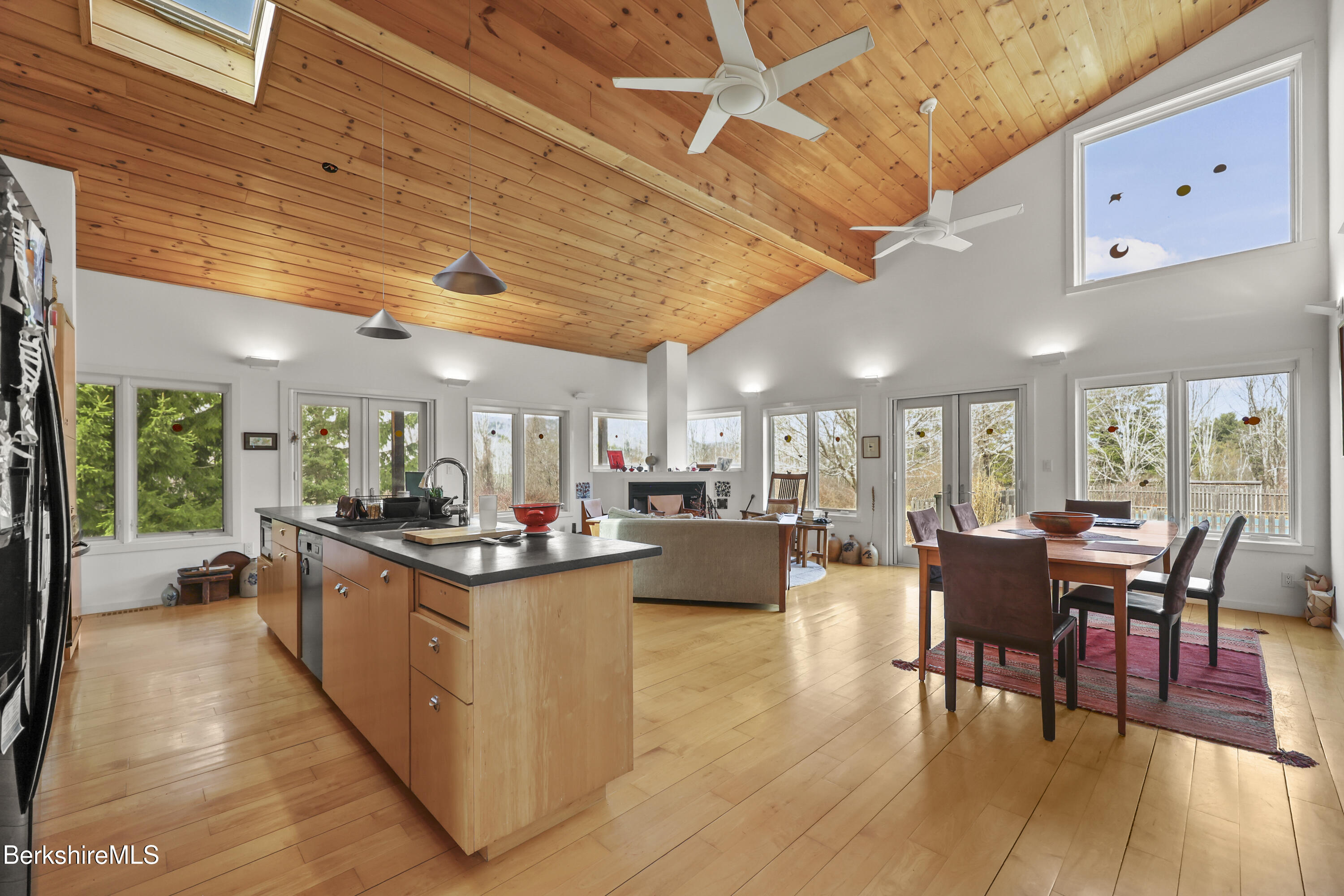 123 Jug End Road Egremont, MA 01230 - Photo 5 of 28 a view of a dining room with furniture window and outside view