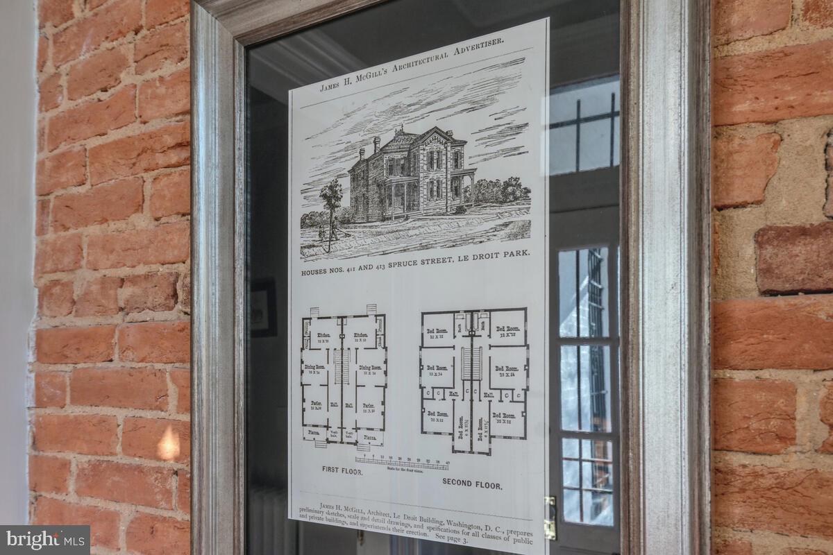 413 U Street Northwest Washington, DC 20001 - Photo 67 of 67 Historic floorplan