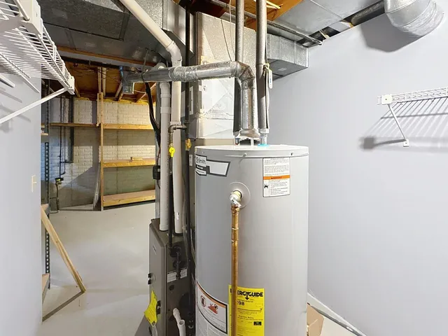 a view of storage and utility room