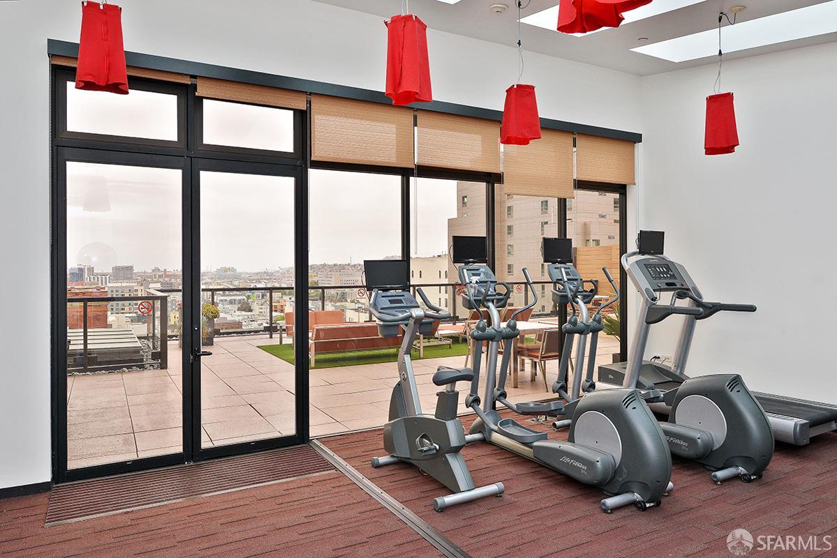 6 Mint Plaza, Unit 900A San Francisco, CA 94103 - Photo 55 of 55 a view of a room with gym equipment