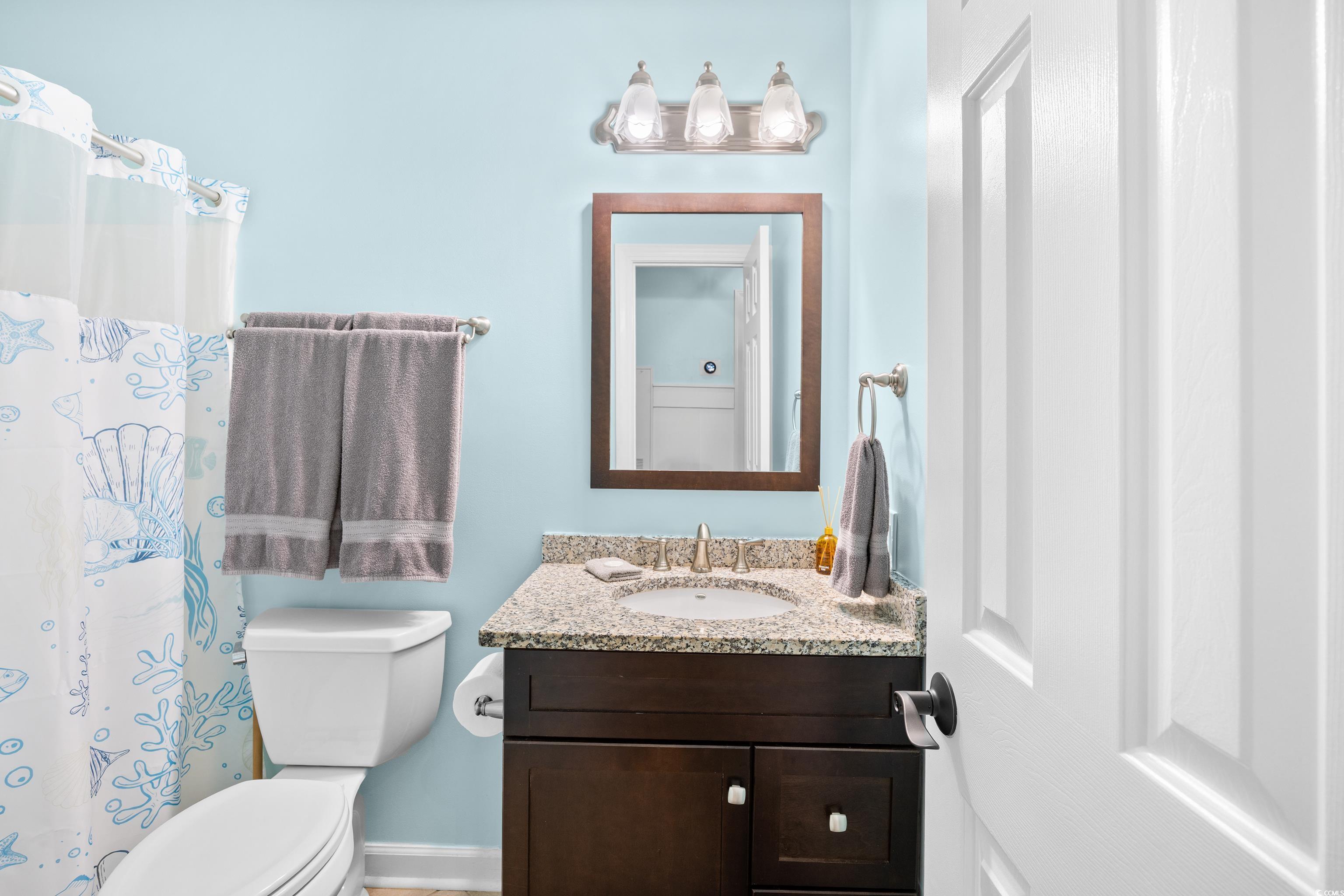 4277 Santolina Way, Unit D Murrells Inlet, SC 29576 - Photo 20 of 40 Full bath with a shower with curtain and vanity