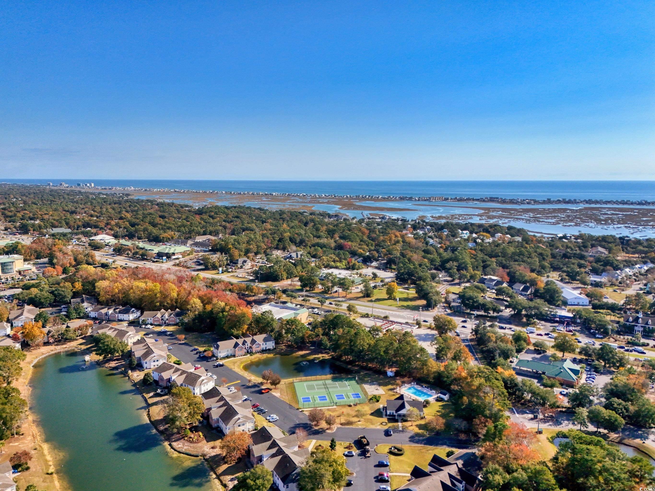 4277 Santolina Way, Unit D Murrells Inlet, SC 29576 - Photo 39 of 40 Aerial view of property's location featuring a large body of water