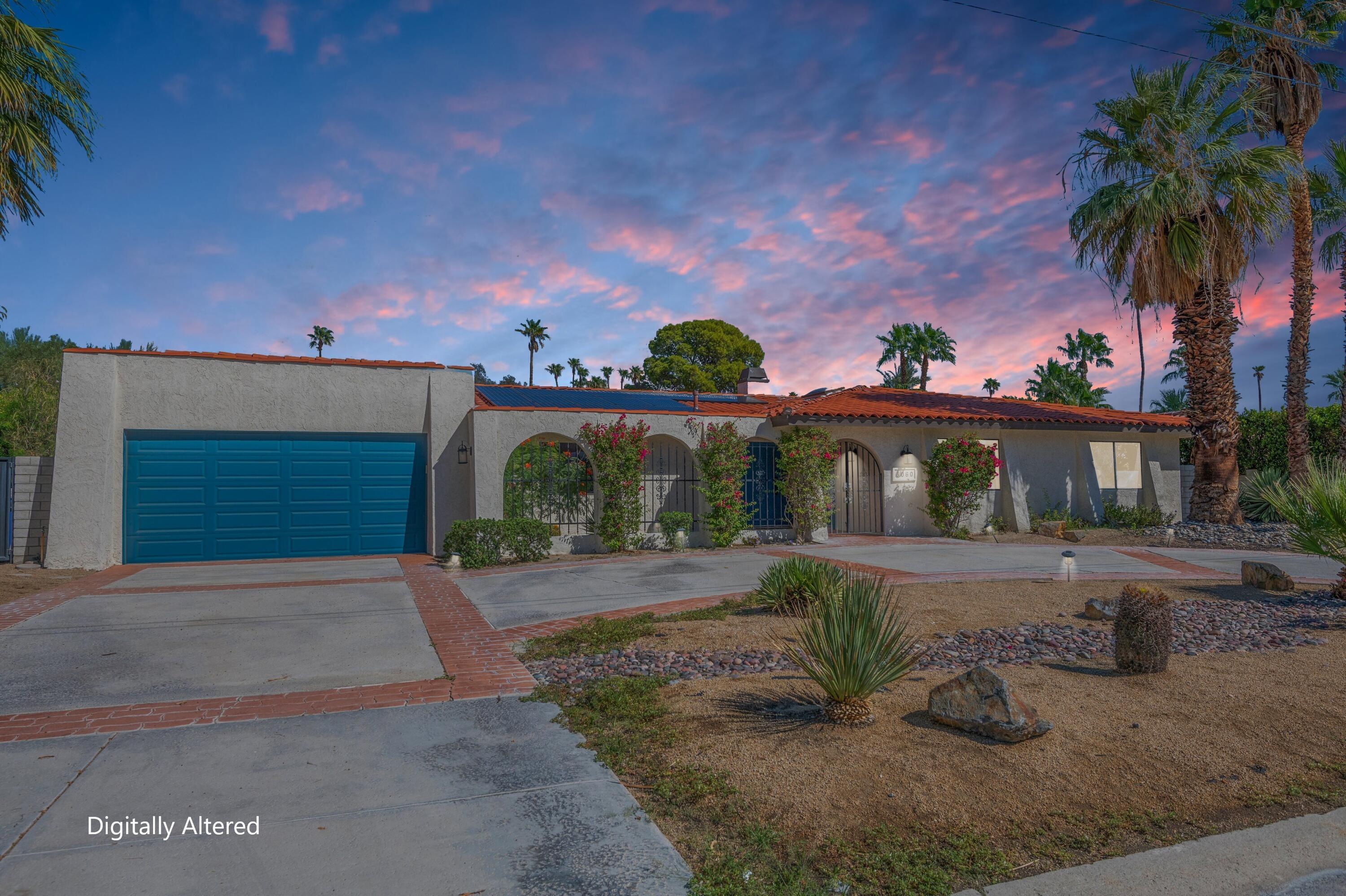 3060 East Verona Road Palm Springs, CA 92262 - Photo 32 of 33 a front view of a house with garden
