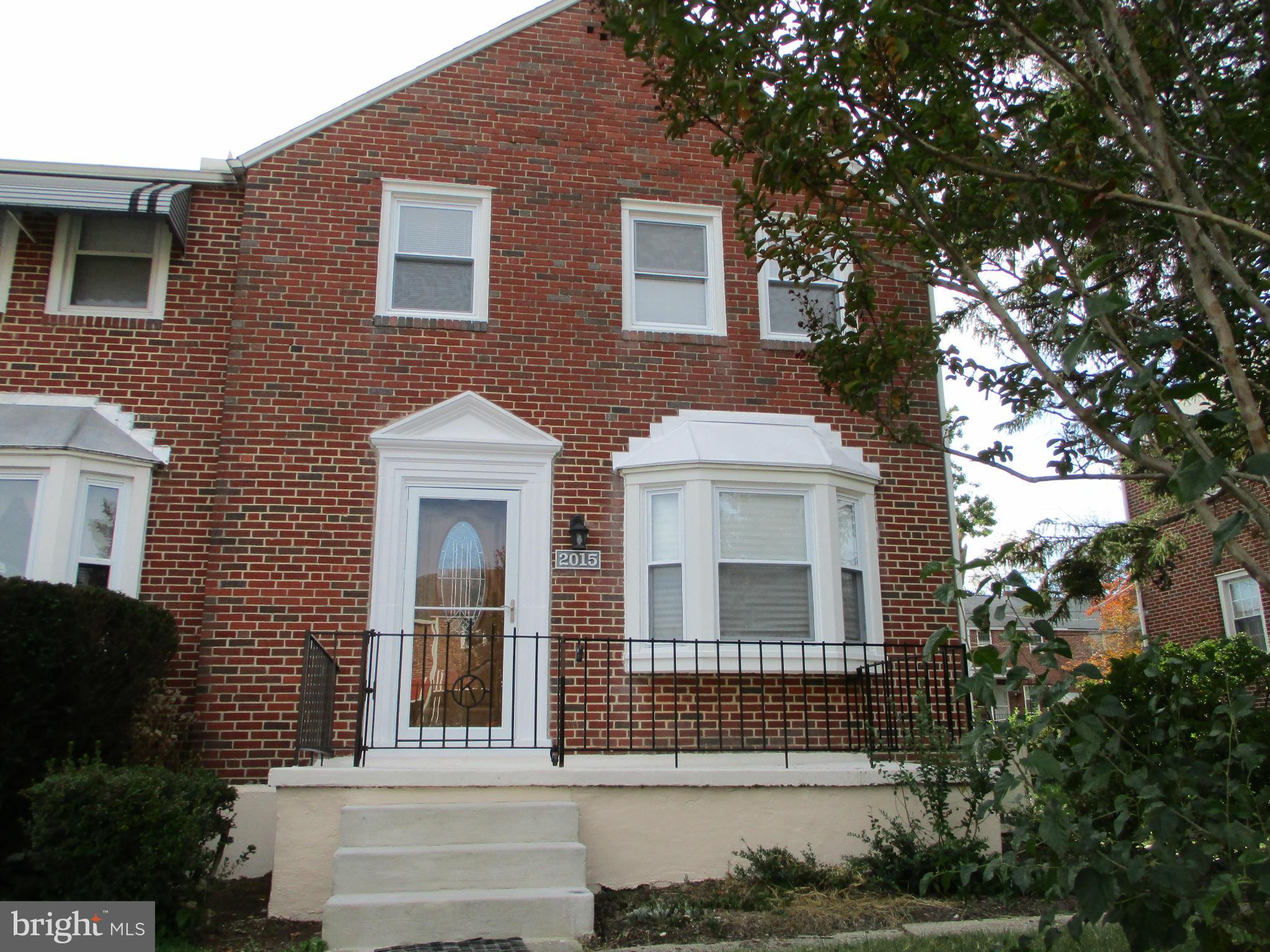 a front view of a house
