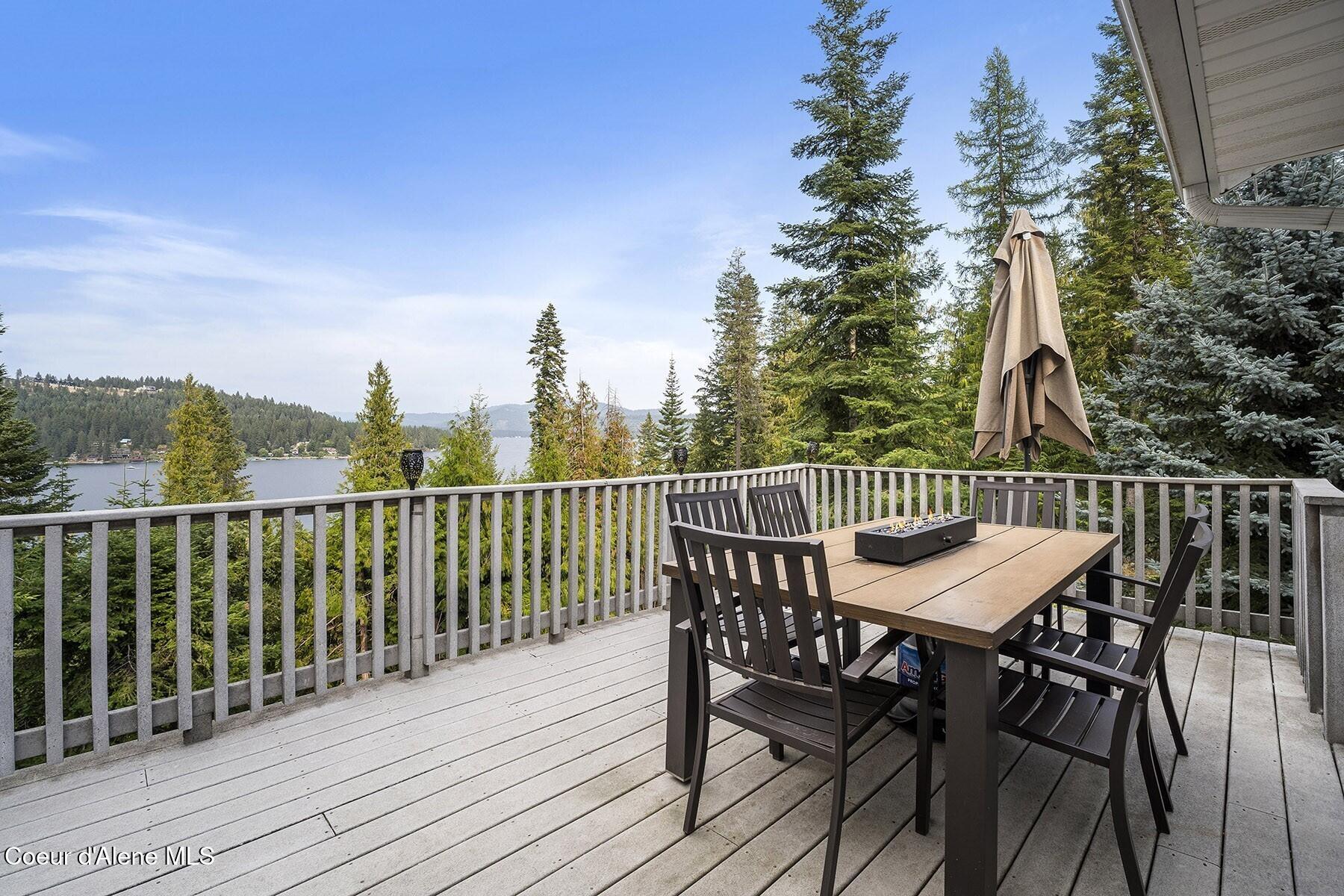19820 South Alcan Road Coeur D'Alene, ID 83814 - Photo 31 of 81 Elevated Deck Panorama Lake view