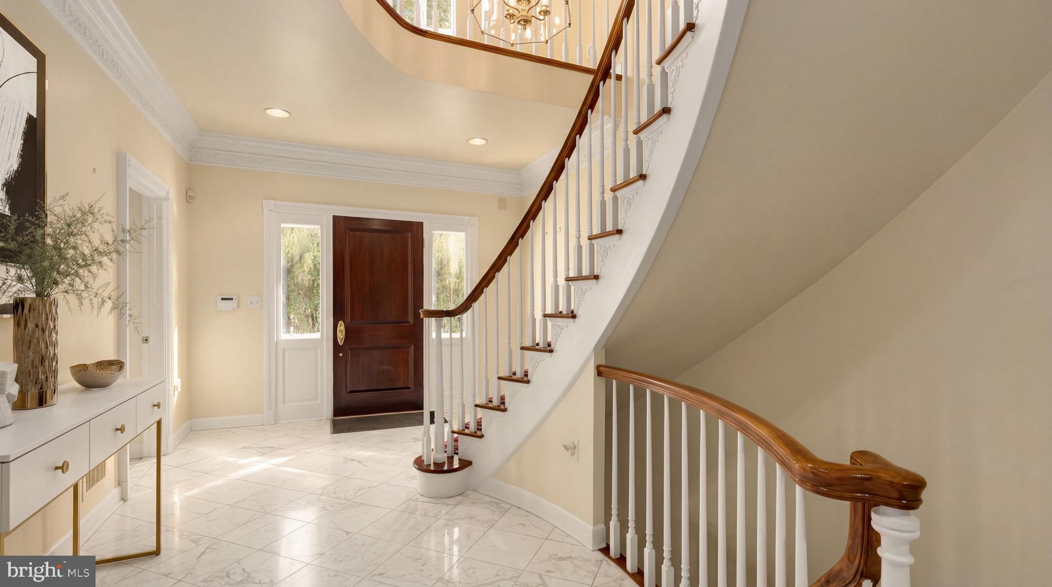 4813 Kemble Place Northwest Washington, DC 20007 - Photo 4 of 18 a view of an entryway with staircase