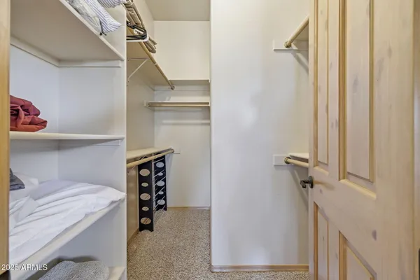 a view of walk in closet