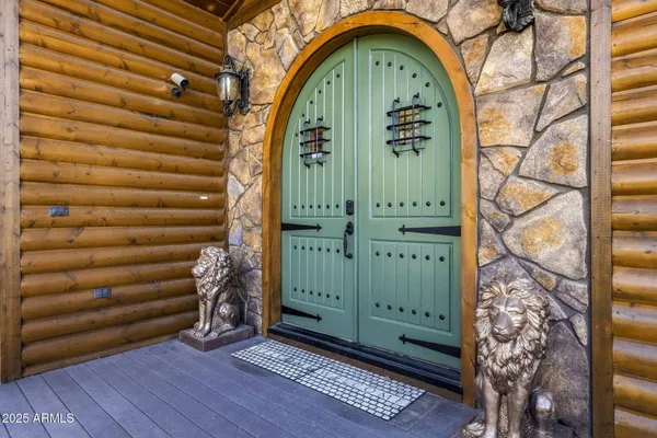 a view of a entryway door of the house