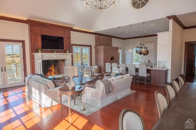 a kitchen with sink cabinets and window