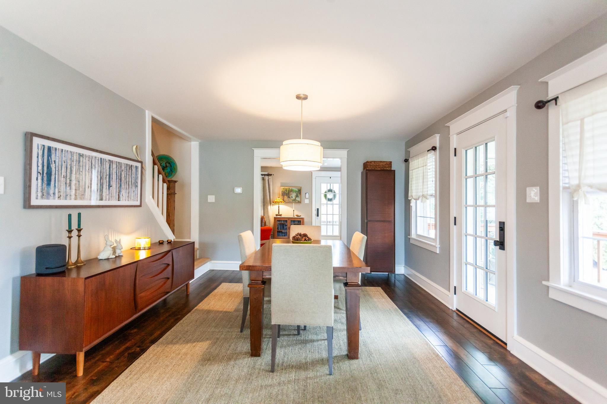 20 Moreland Road Paoli, PA 19301 - Photo 8 of 30 a view of a dining room with furniture a chandelier and wooden floor