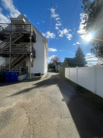 a view of a house with a patio