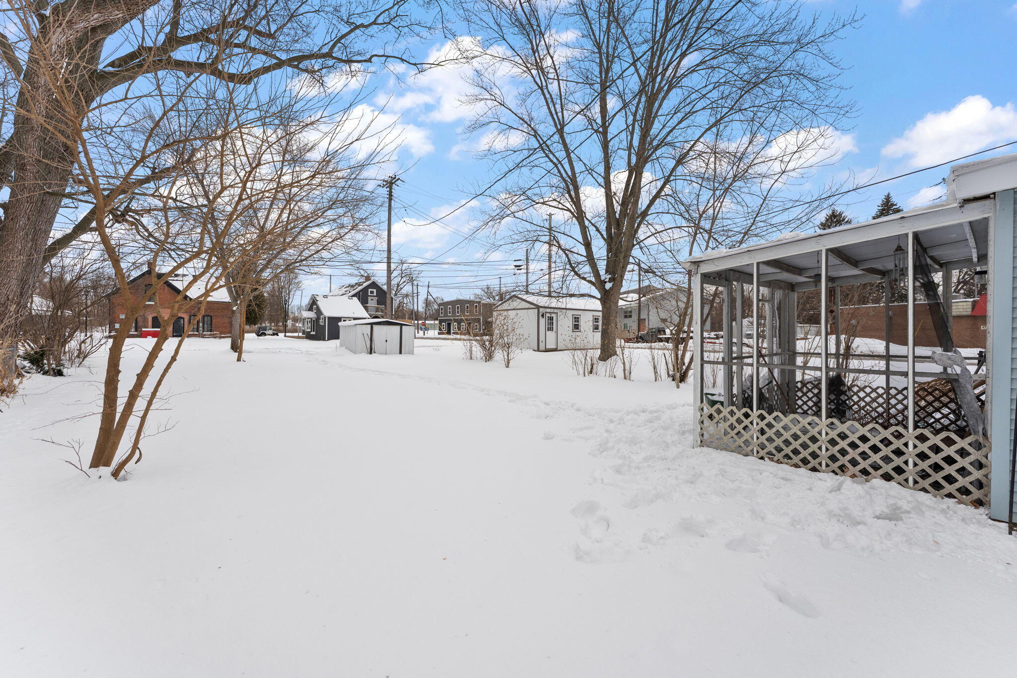 107 Franklin Street Porter, IN 46304 - Photo 22 of 22 a view of snow on the road