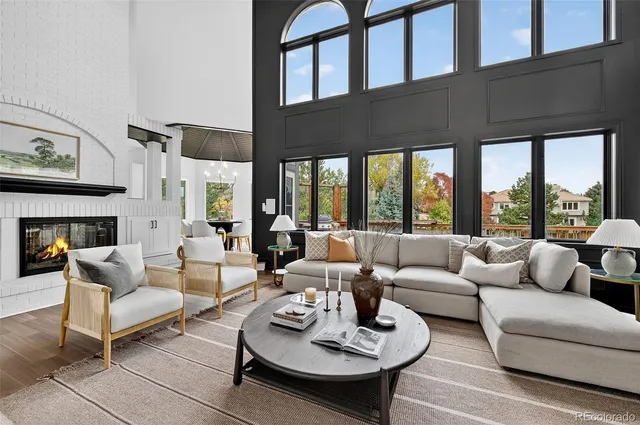 a view of balcony with wooden floor and fence