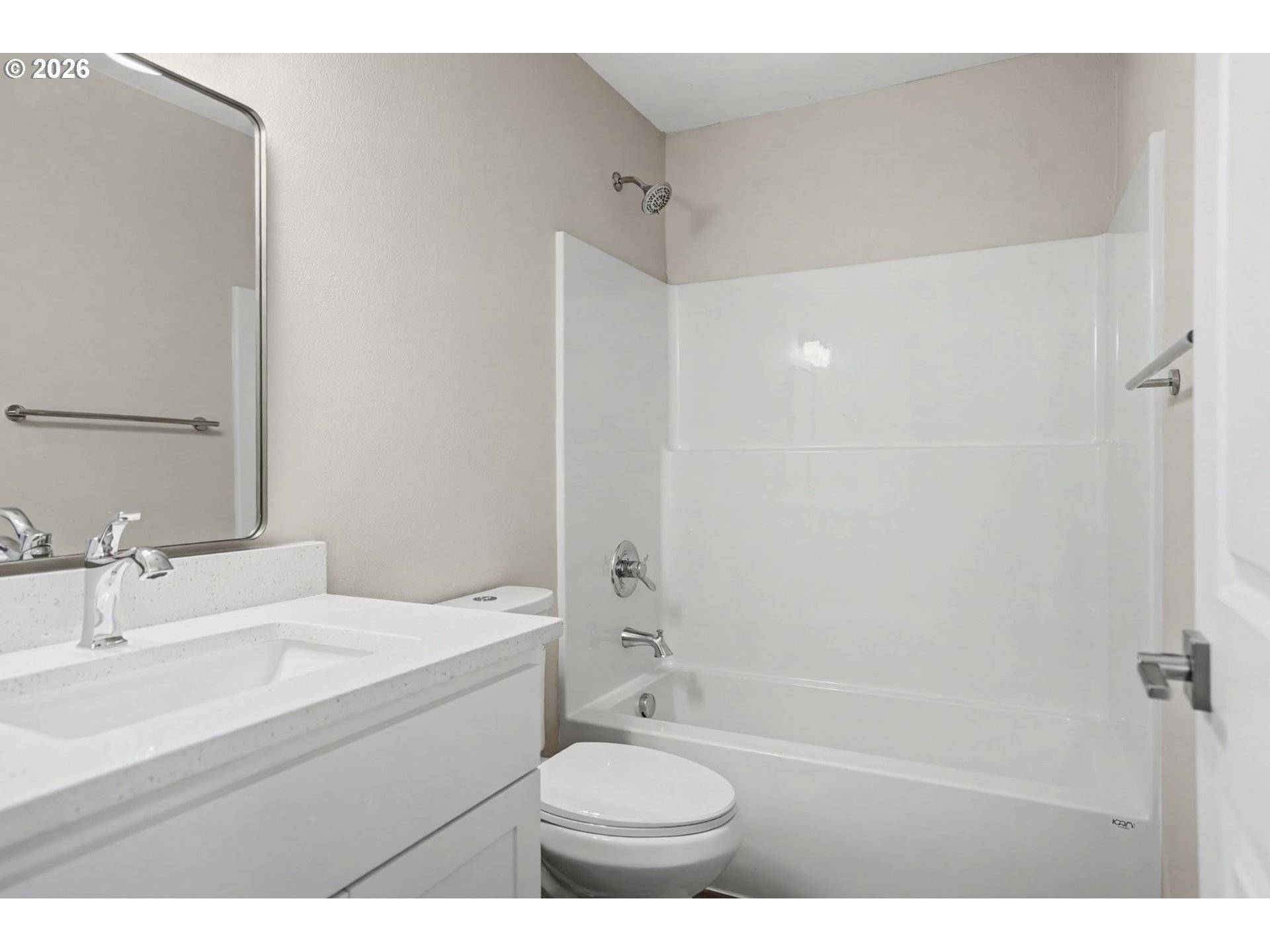 7425 5th Street Southeast Turner, OR 97392 - Photo 19 of 47 a bathroom with a sink a toilet and shower