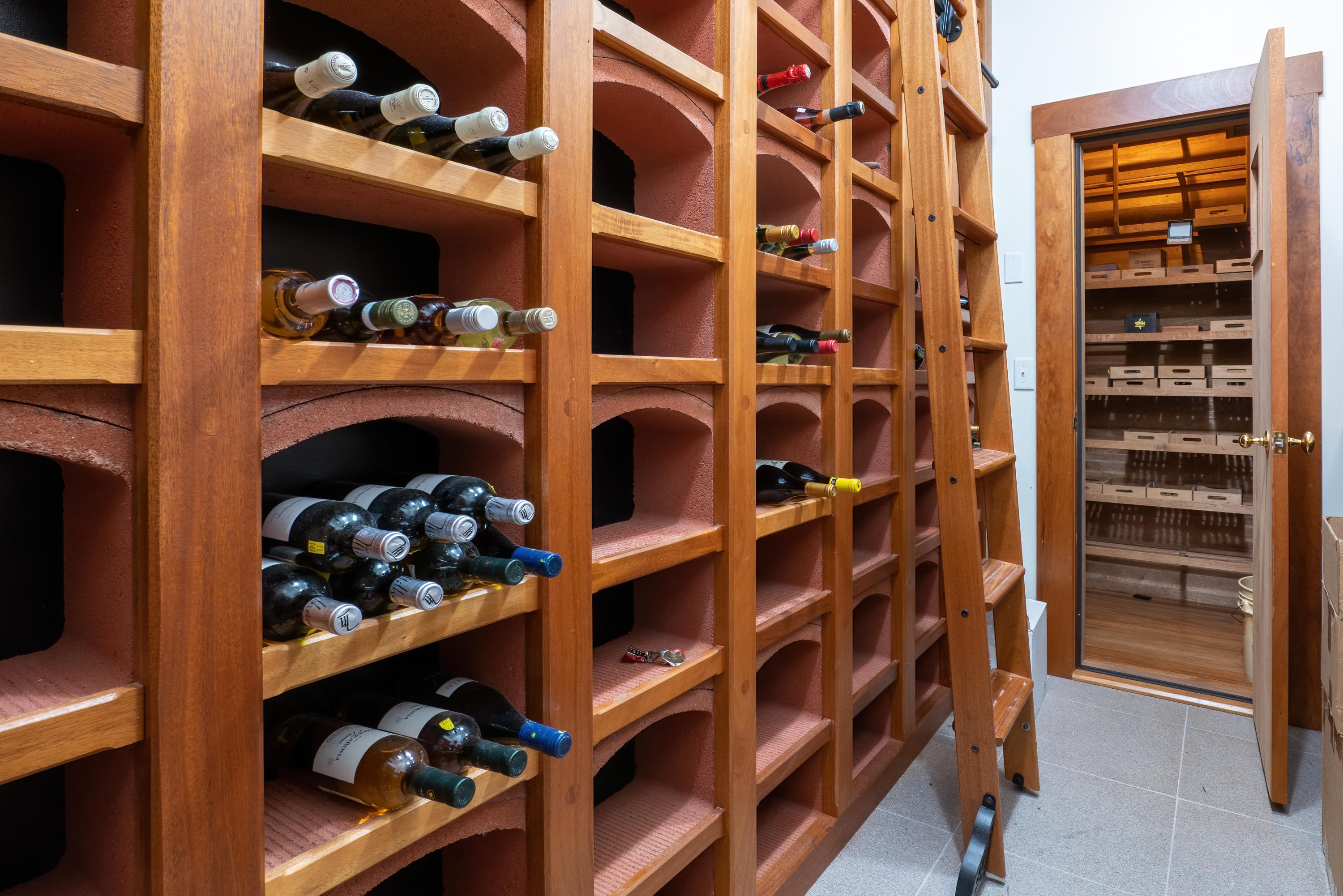 180 Abrams Mountain Road Islesboro, ME 04848 - Photo 51 of 62 Wine Room & Humidor