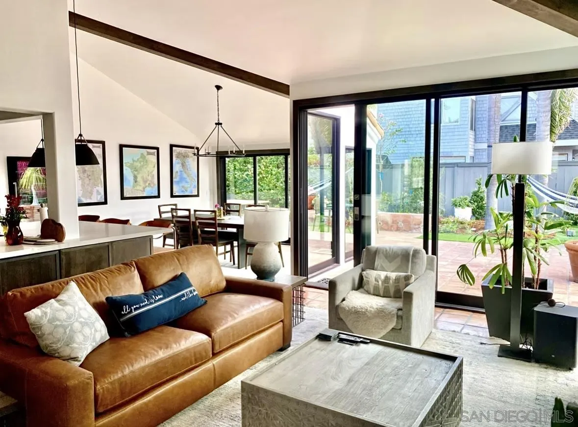 216 21st Street Del Mar, CA 92014 - Photo 13 of 31 a living room with furniture and a large window