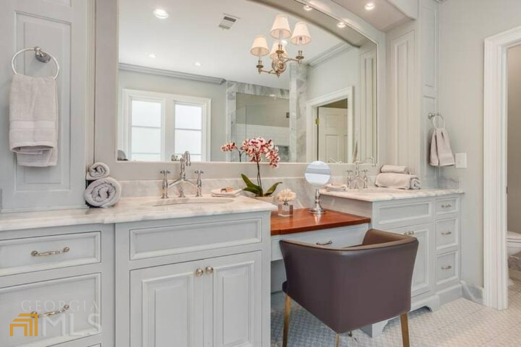 2510 Bohler Road Northwest Atlanta, GA 30327 - Photo 17 of 47 a view of living room with granite countertop furniture and fireplace