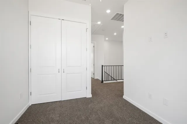 a view of city from a balcony