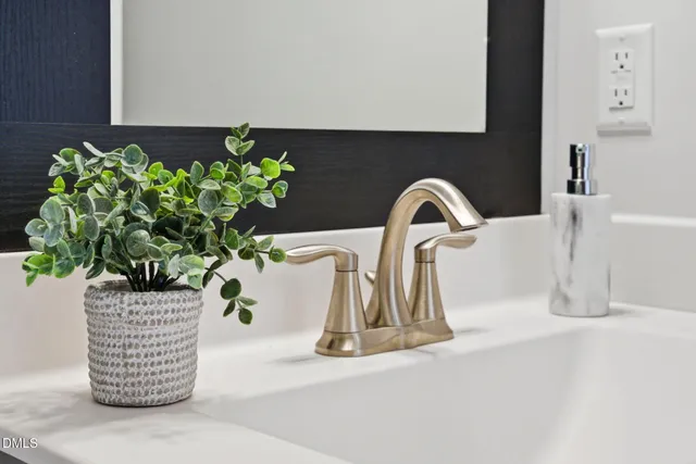 an aerial view of a swimming pool and mountain view