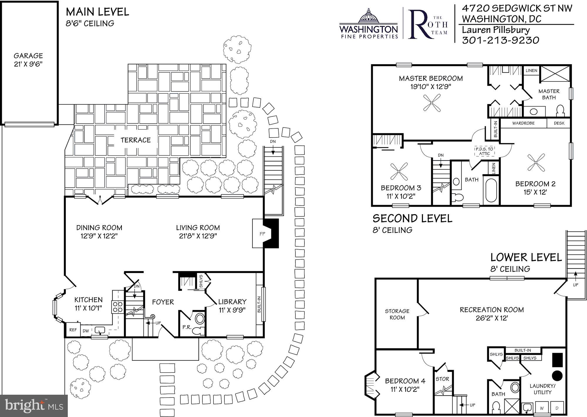 4720 Sedgwick Street Northwest Washington, DC 20016 - Photo 24 of 24 Floor Plan