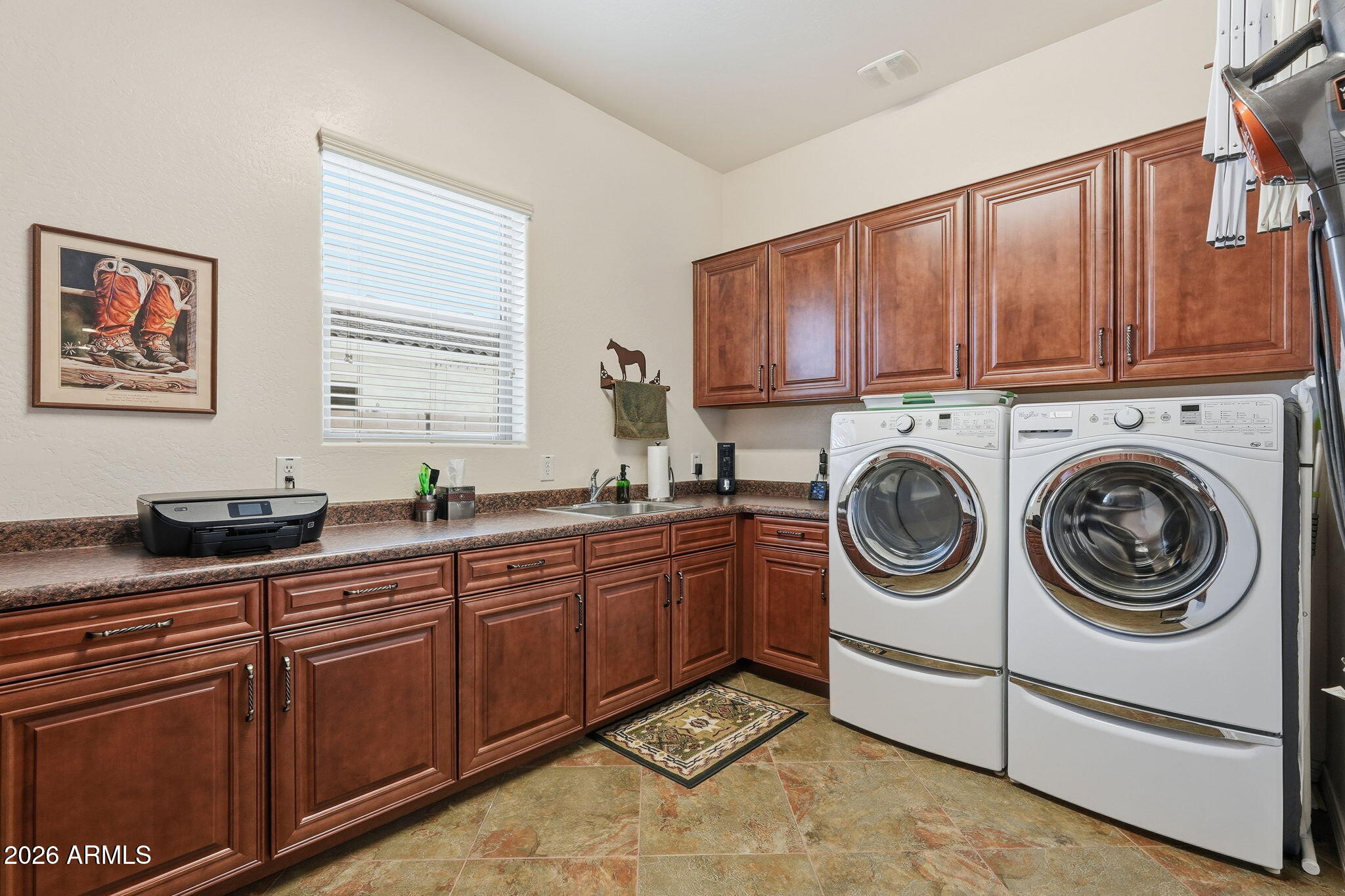 20066 East Russet Road Queen Creek, AZ 85142 - Photo 46 of 59 a utility room with sink dryer and washer